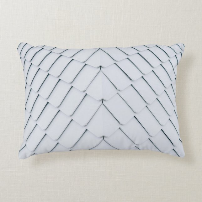 White roof tiles decorative cushion (Front)
