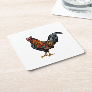 White Rooster Coaster