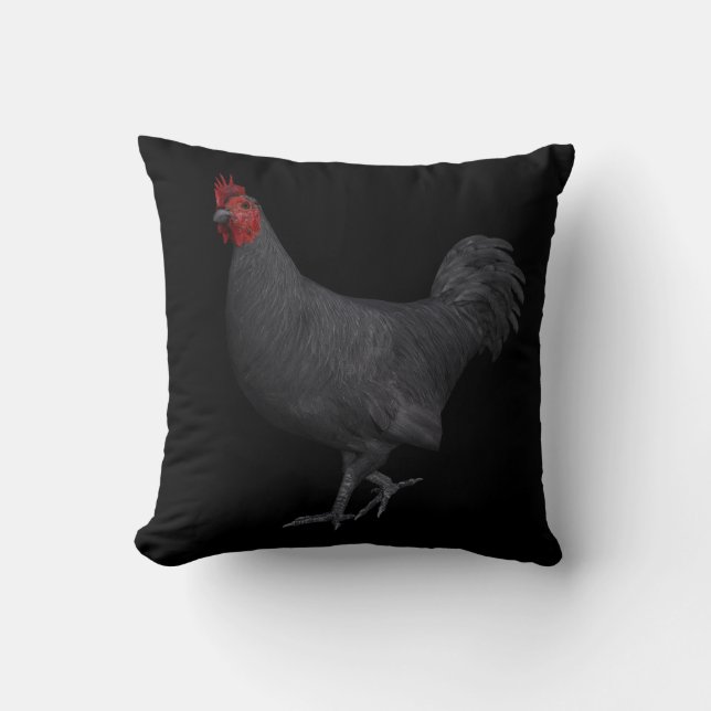 White Rooster Cushion (Front)