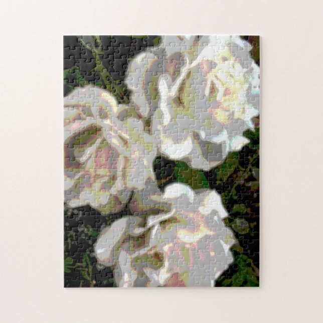 White Rose Abstract Jigsaw Puzzle (Vertical)