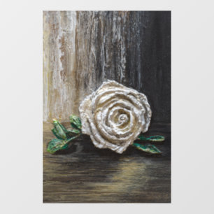 White Rose Acrylic Painting