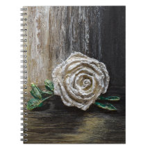 White Rose Acrylic Painting 