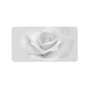 White Rose Address Label