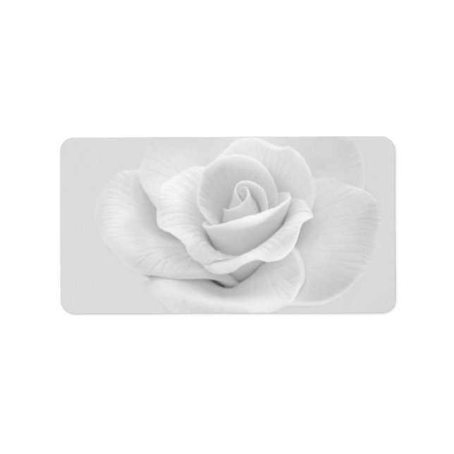 White Rose Address Label (Front)