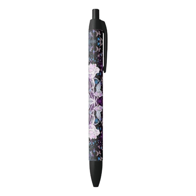 White Rose and Butterflies Pen (Bottom (Vertical))