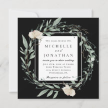 White Rose and Greenery Christian Bible Wedding