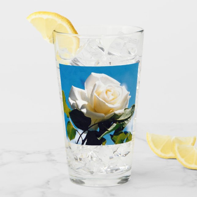  White Rose Beauty  Glass (Front Ice)