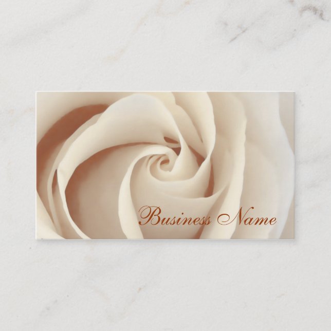 White Rose Business Card (Front)