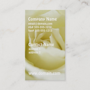 White Rose Business Cards