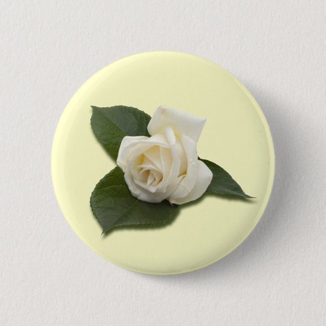White Rose Button (Front)