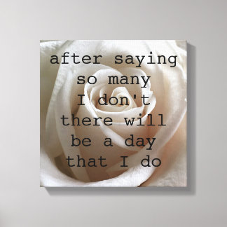 White Rose Canvas Print