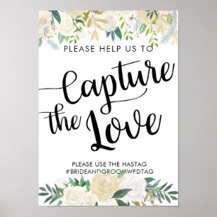 White Rose   Capture the Love Instagram Poster