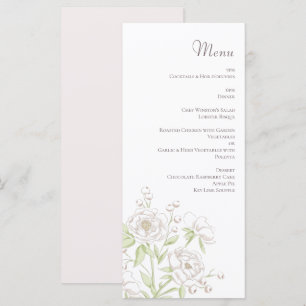 White Rose Classic Wedding Menus