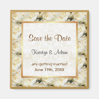 White Rose Elegance Magnet