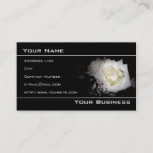 White Rose Elegant Business Card