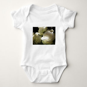 White Rose Floral Blossoms Destiny Gardens Baby Bodysuit