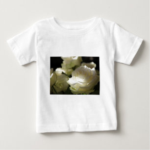White Rose Floral Blossoms Destiny Gardens Baby T-Shirt