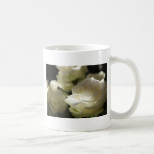 White Rose Floral Blossoms Destiny Gardens Coffee Mug