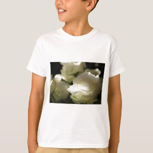 White Rose Floral Blossoms Destiny Gardens T-Shirt