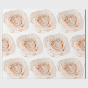 White Rose Flower Wrapping Paper