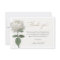 White Rose Funeral & Sympathy Thank You Note Card