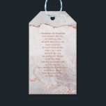 White & Rose Gold Agate Gilt Bridal Display Shower Gift Tags<br><div class="desc">White & Rose Gold Agate Marble Foil Gilded Geode Design,  with Modern and Script fonts. Trendy and Chic Wedding Bridal Shower Display Tags! ~ Check my shop to see the entire wedding suite for this design!</div>