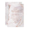 White & Rose Gold Agate Marble Foil Trendy Wedding