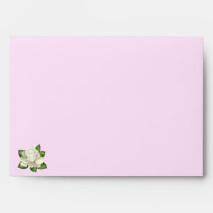 White Rose Greeting Card Envelope