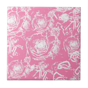 White Rose Lace Tile