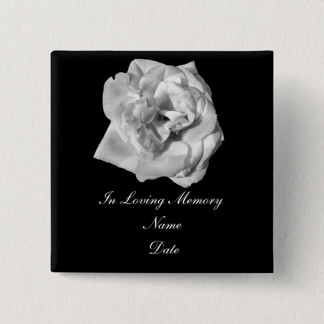 White Rose memory pin (Front)