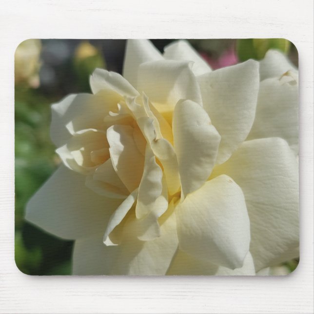 White Rose Mouse Pad (Front)