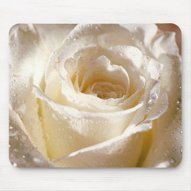 White Rose Mousepad (Front)