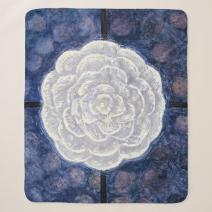 White Rose, No.35 Anna Cassel Sherpa Blanket
