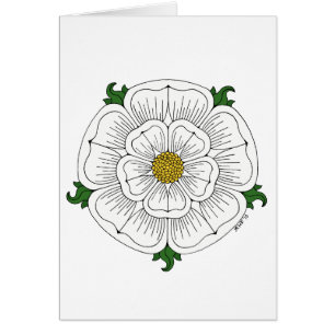 White Rose of York Greeting Card
