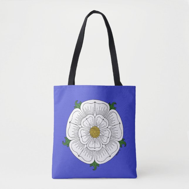 White Rose of York Tote Bag (Front)