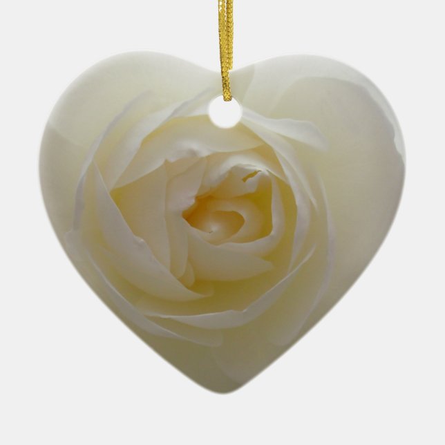 White Rose Ornament Romantic Rose Decorations (Front)