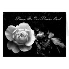 White Rose Please Be Our Flower Girl