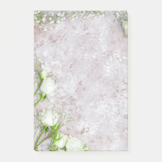 White Rose Post-it Notes