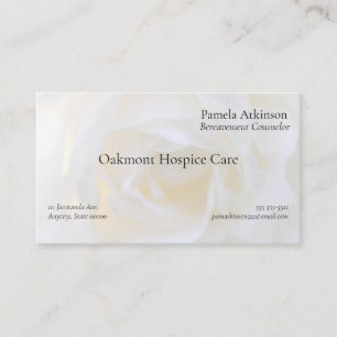 White rose soft focus Business Card