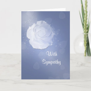 White Rose Sympathy Card