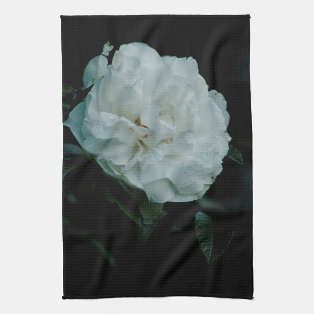 White Rose Tea Towel (Vertical)