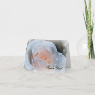 White Rose Thank You Card