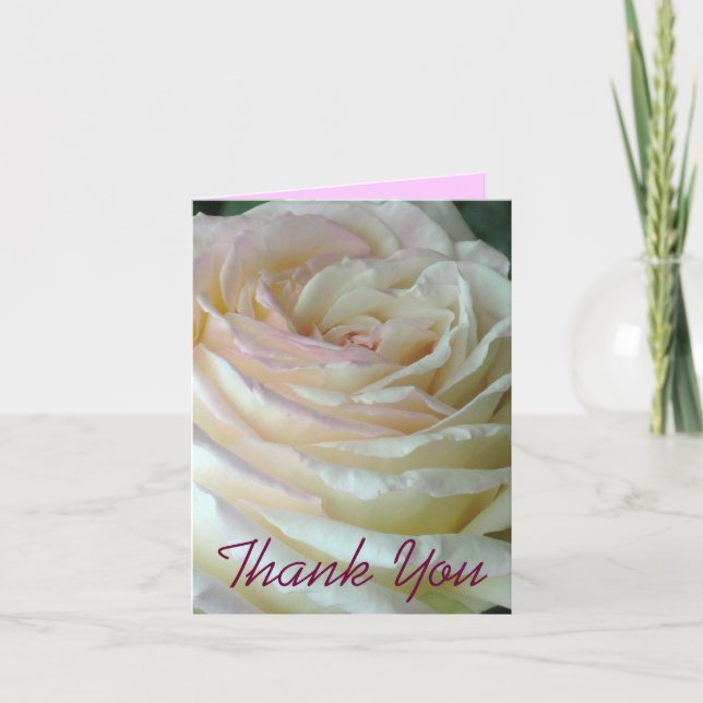 White Rose Thank You Note (Front)
