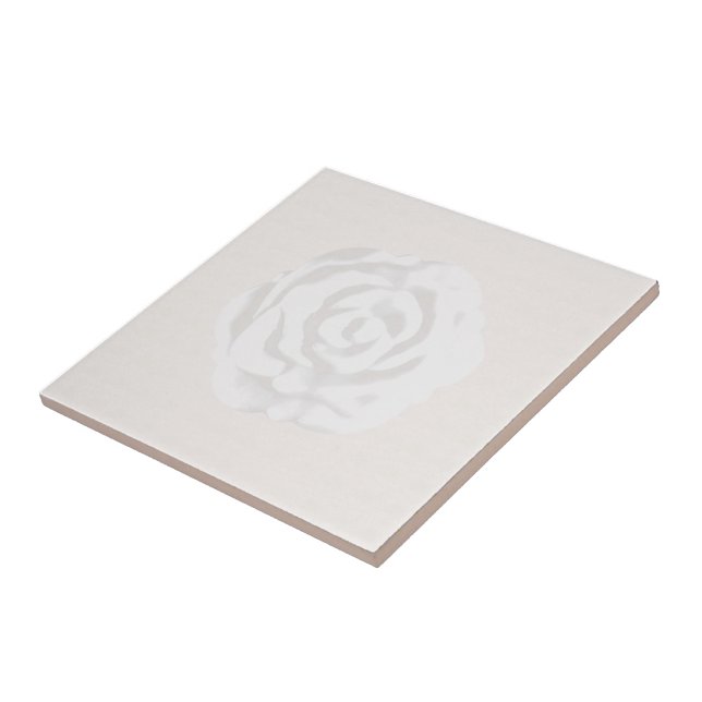 White Rose Tile (Side)