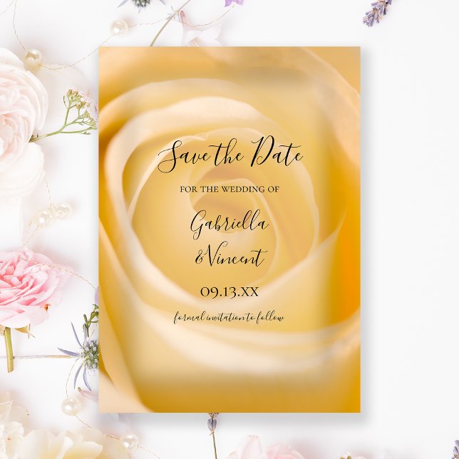 White Rose Wedding Save the Date Announcement (Creator Uploaded)