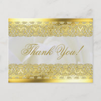 White Rose with Gold Lace Wedding