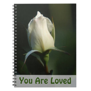 White Rosebud Notebook