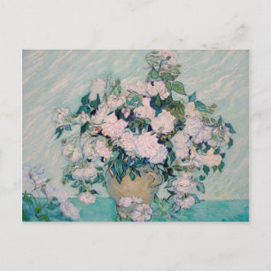 White Roses-1890-Vincent van Gogh Invitation Postcard
