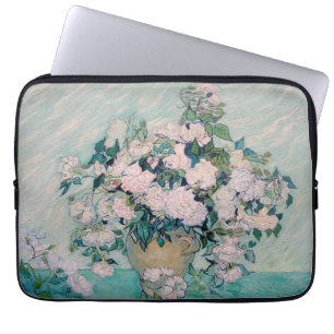 White Roses-1890-Vincent van Gogh Laptop Sleeve