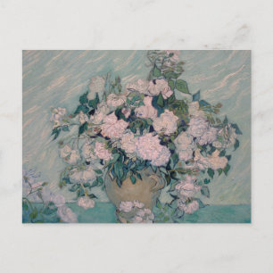 white roses-1890-vincent van gogh postcard